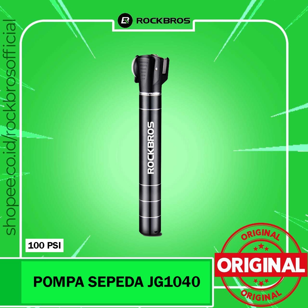 Pompa Mini Ban Sepeda Rockbros JG1040 100psi Portable Pump Bike