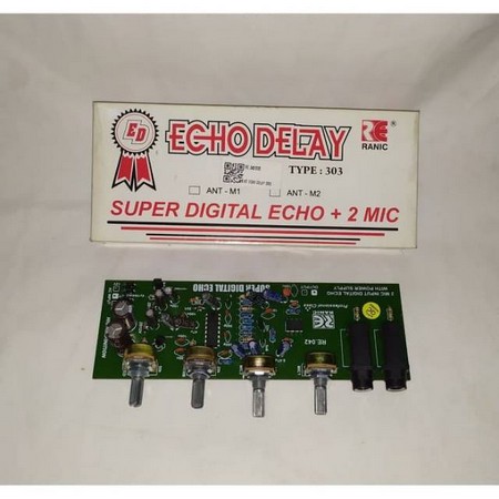 Kit echo delay plus regulator plus 2 mic