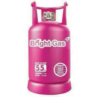 Tabung gas elpiji 5,5 kg. Bright Gas Kosongan tanpa isi - Promo Pink