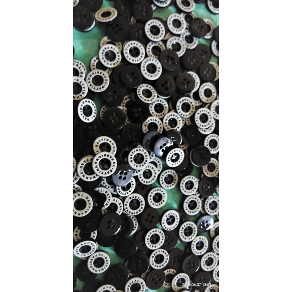 kancing custom / kancing kemeja custom / kancing pakaian / minimal order 5 gross