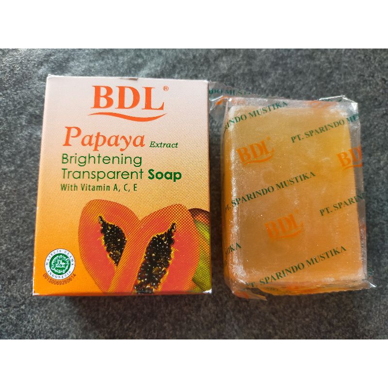 PAPAYA BDL BRIGHTENING TRANSPARENT SOAP 90GR