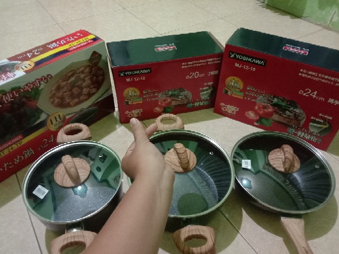 Panci Sauce Pot D24cm Non Stick Marble Yoshikawa