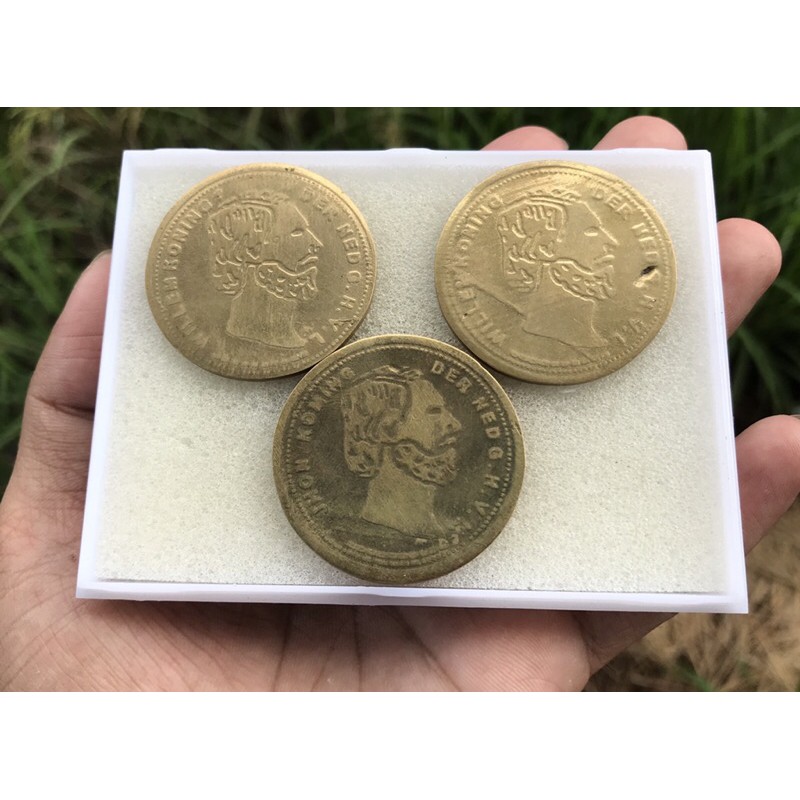 Koin Kuno 3G Willem Th 1919 3Keping borongan