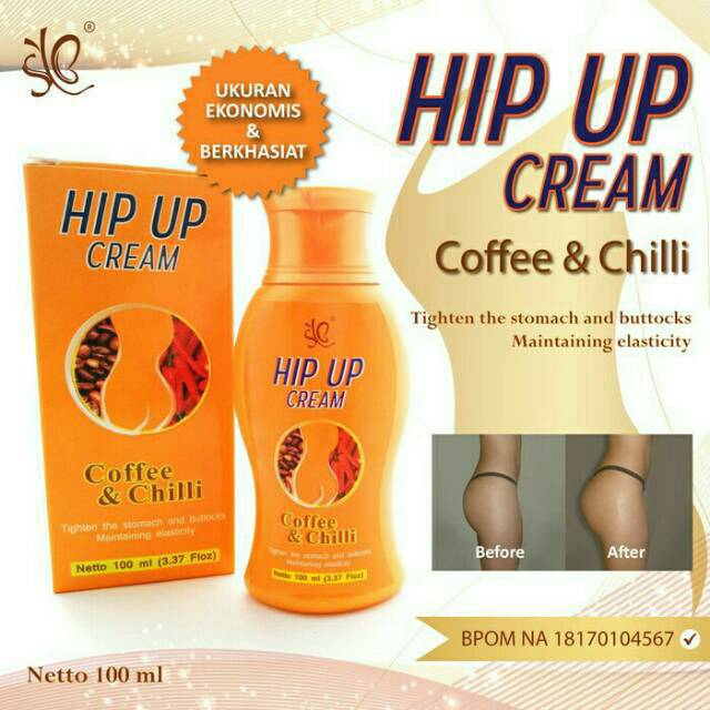 HIP UP CREAM ORIGINAL 100% BPOM - KRIM PEMBESAR PANTAT / BOKONG