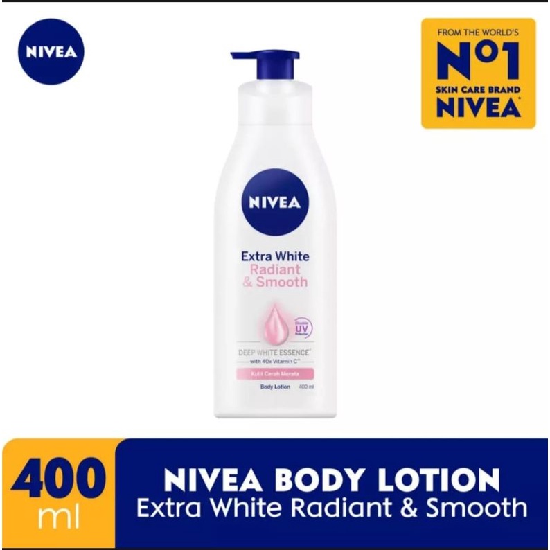 NIVEA BODY CARE EXTRA WHITE RADIANT & SMOOTH LOTION 400ML 400 ML