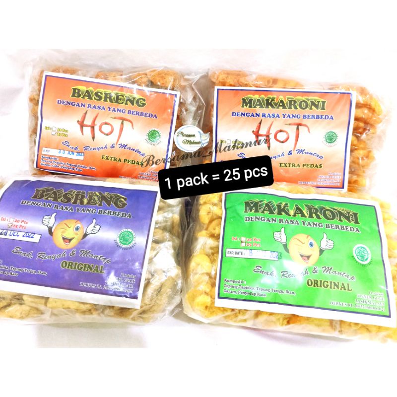 

Basreng / Makaroni HOT & Original (1 pack @ 25 pcs)