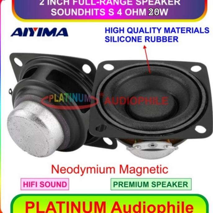 Speaker Full Range 2 Inch | Hifi Speaker Fullrange 20W 4 Ohm Premium