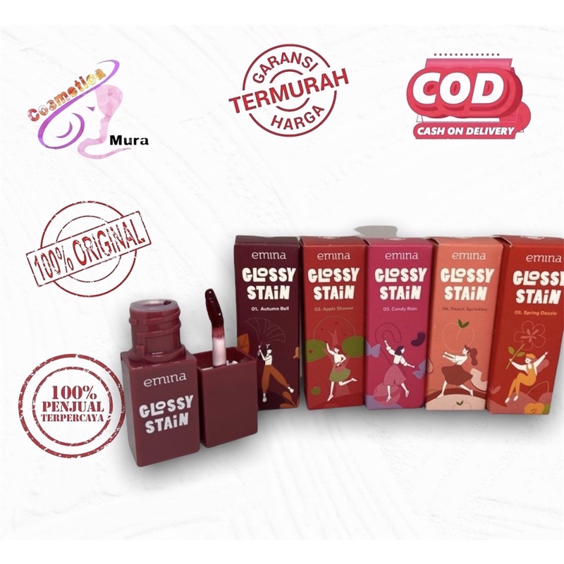 [ terbaru ] emina glossy stain // liptint emina glossy stain // emina stain glossy