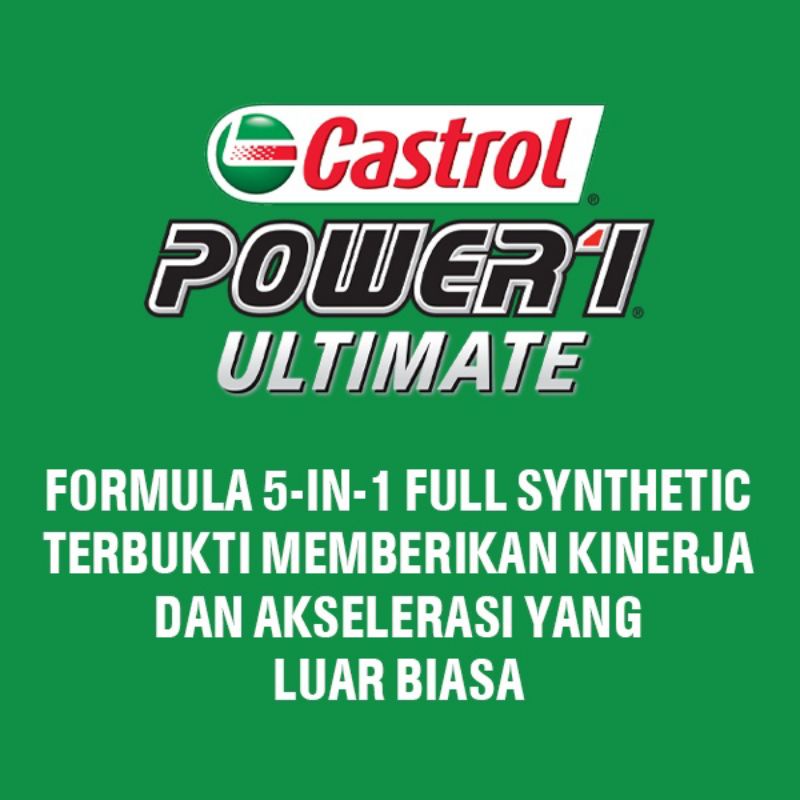 OLI MATIC CASTROL POWER1 ULTIMATE SCOOTER 10W30 4T 100% SYNTHETIC 0.8L
