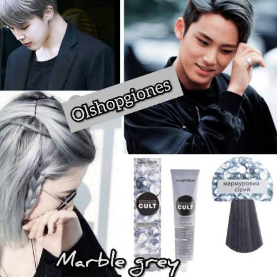 ➩ Matrix Socolor Cult As Abu abu Silver Cat Rambut + Oxydant 100ml Marble Grey ♜