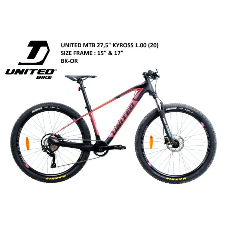 Sepeda MTB UNITED Kyross 1.0 Carbon