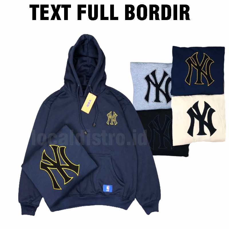 JAKET PRIA NYC BORDIR PREMIUM / JAKET SWEATER HOODIE NEW YORK CITY BORDIR