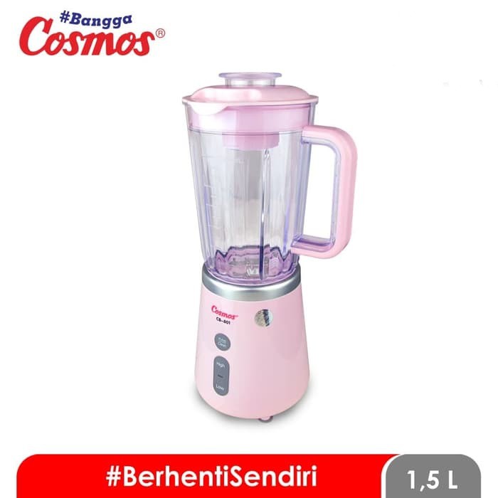 COSMOS Blender Plastik 1.5 Liter 2in1 2 Tabung CB 801 - Garansi Resmi 1 Tahun