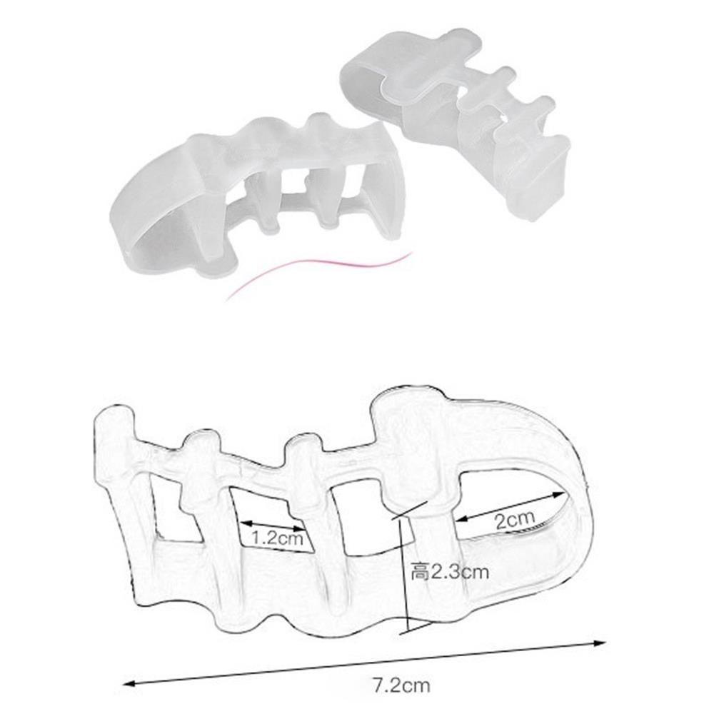 Nanas 1pasang Silikon Pemisah Jari Kaki Unisex Perawatan Kesehatan Align Toes Valgus Foot Care Tools