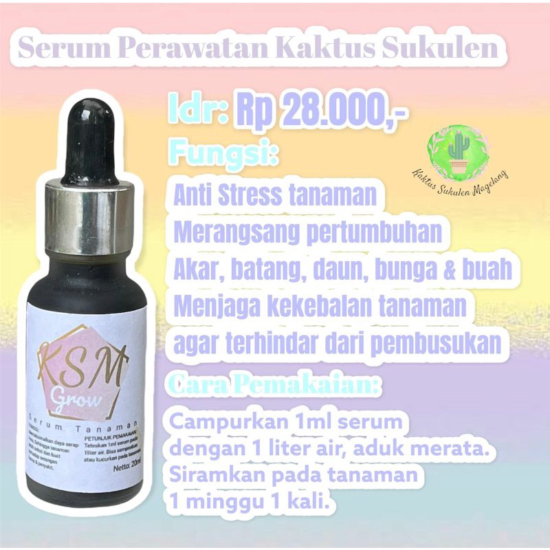 Plants Care Pupuk Obat Serum Tanaman Kaktus Sukulen