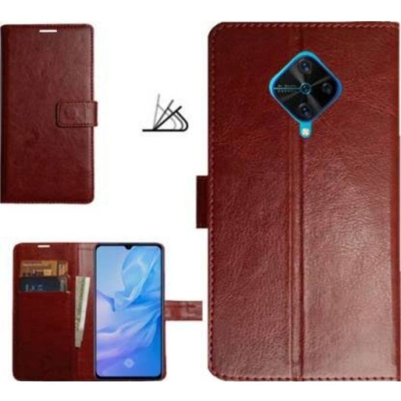 Flip Cover Leather Case Vivo S1 / S1 pro / Z1 pro flip Cover Wallet Leather Case