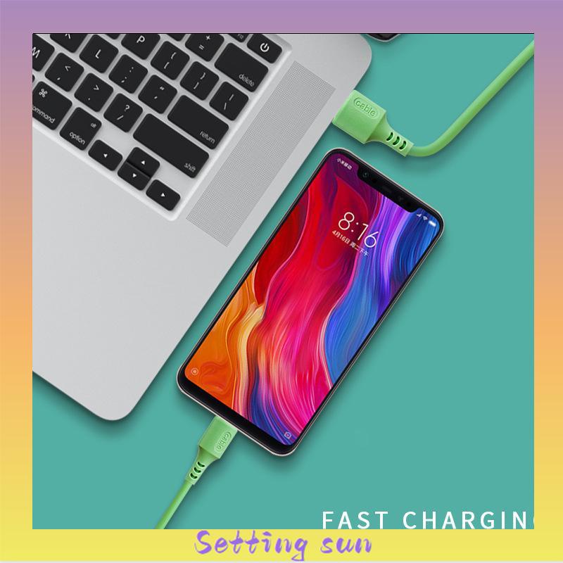 USB Fast Charging Data Cable Charger 1.8 MeterCocok ​untuk Apple Dan Android Kabel Pengisian TN TN