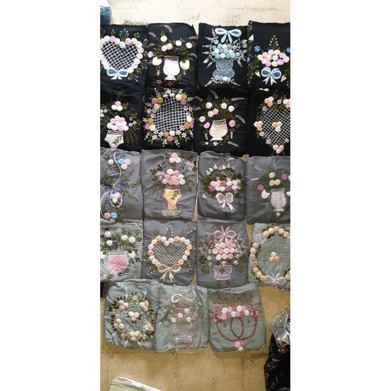 mukena linen tile terusan rayon super mukenah adem