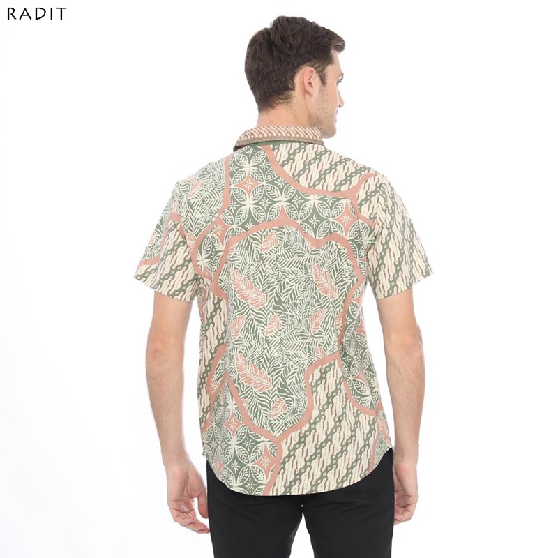 Evercloth Carlos Kemeja Pria Kemeja Batik Pria Atasan Couple Hem Sarimbit Seragam/RADIT