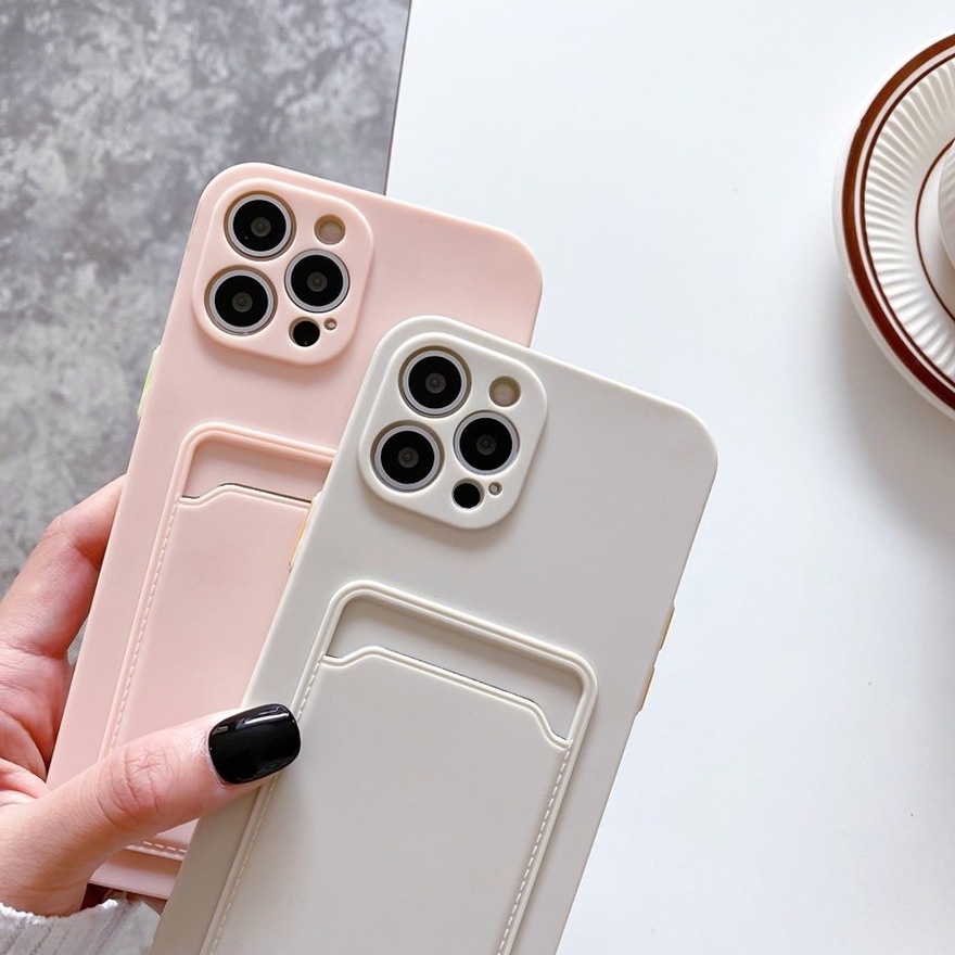[Ready Stock]Xiaomi Mi 11 Lite Poco M3 X3 NFC Redmi 9T Note 10 4G 9 9s 8 Pro Case Card Bag Holder Phone Case Soft TPU Protective Cover-5