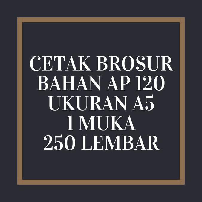 

BARANG BARU Cetak Brosur/Flyers Ukuran A5