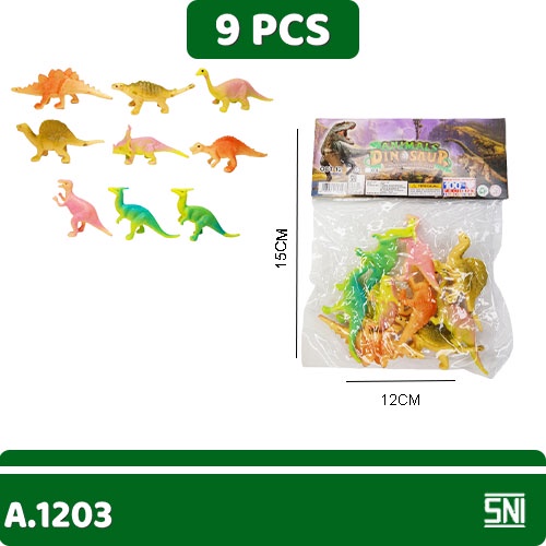 Mainan Animal Dinosaurs/ Mainan Hewan Mini 9PCS Sachet 1203B