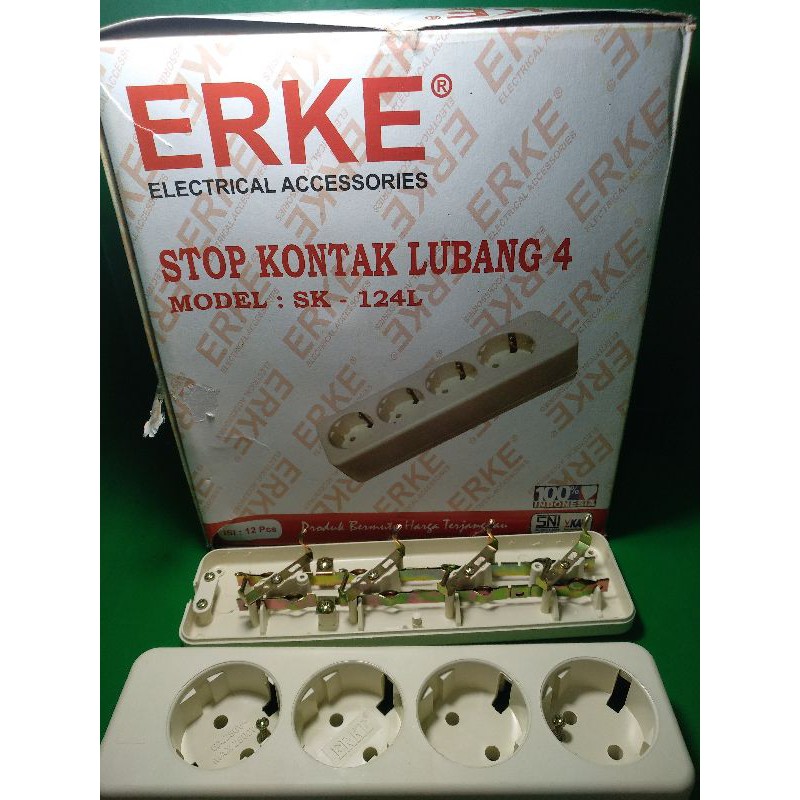 STOP KONTAK ARDE ERKE MEIKO 4 LUBANG