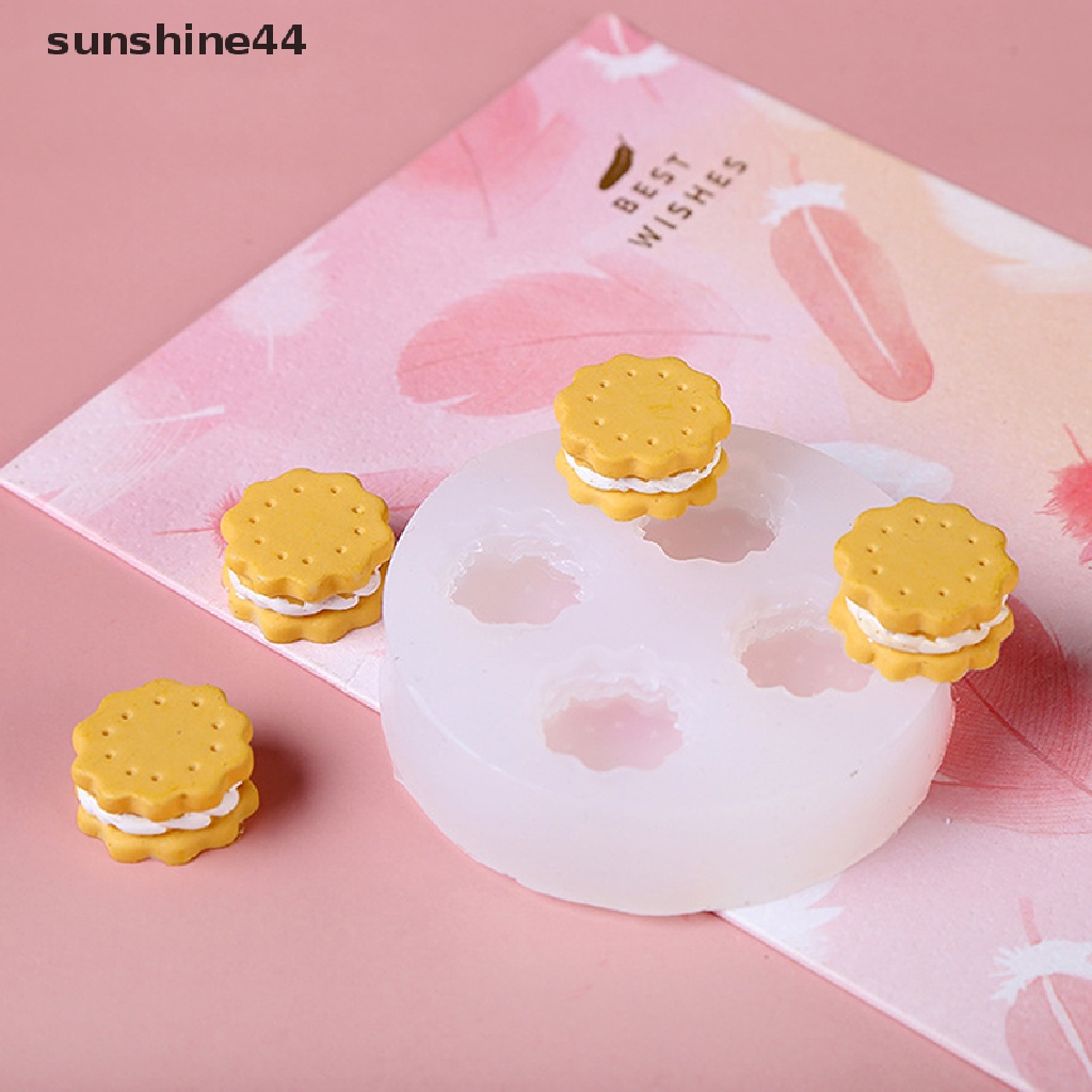 Sunshine 1pc Cetakan Resin Diy Bahan Silikon Untuk Dekorasi Kue / Biskuit