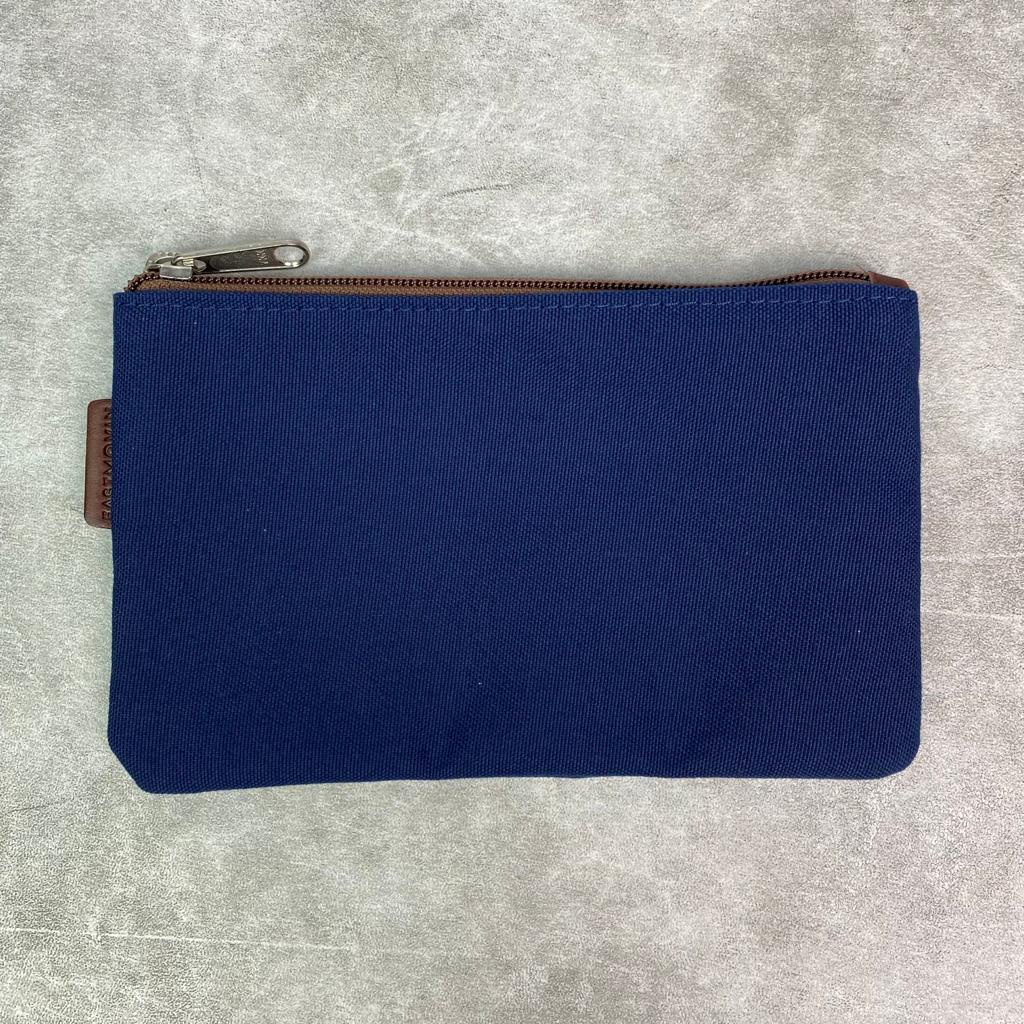 Pouch Dompet Travelling Serbaguna Kosmetik Make up Koin Kabel Organizer Alat Tulis Kanvas Eastmovin Chicago Biru Navy New