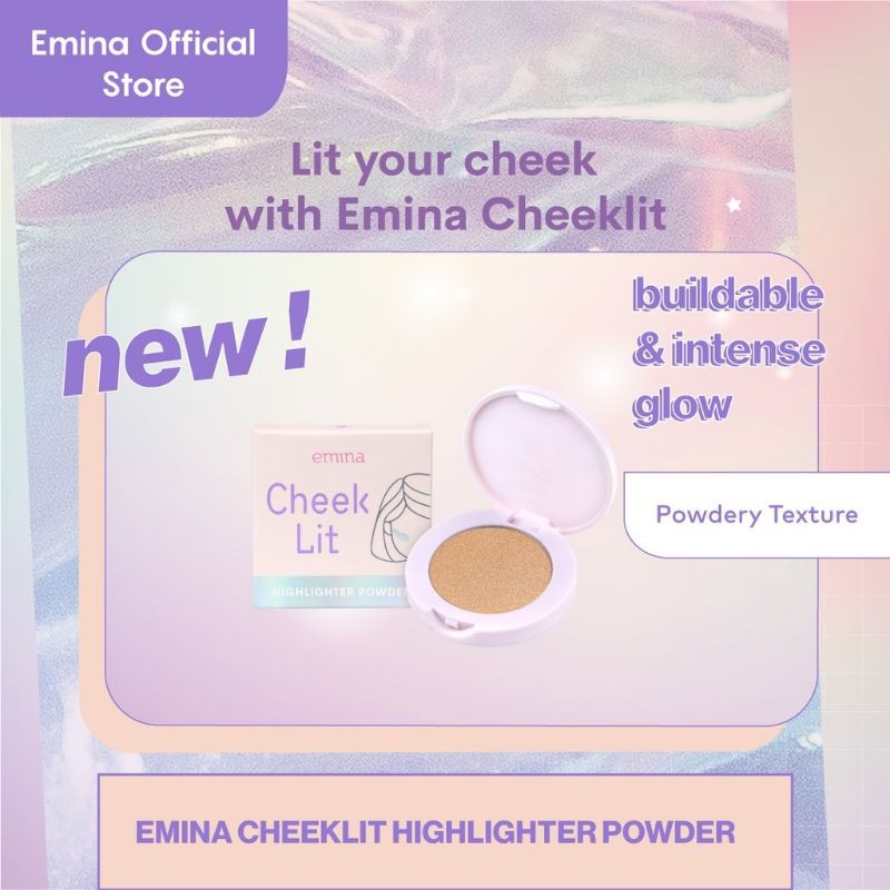 Emina Cheek Lit | CheekLit Blush Stick | Highlighter Powder | Highlighter Stick