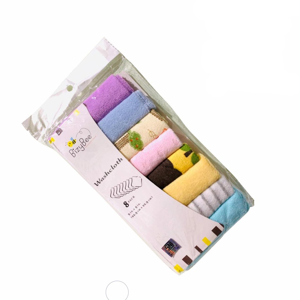 Sapu Tangan Bayi Katun Gerber Bizy Bee - Waslap Bayi - Celemek Bayi Wash Cloth - Washlap Bayi