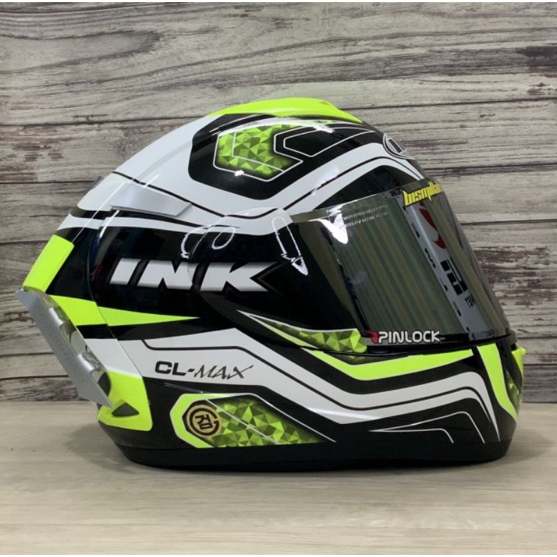 HELM INK CL MAX MOTIF 3LTD/SERI 5/7/HELM INK FULL FACE/FULL PAKET-motif 5 yellow paket