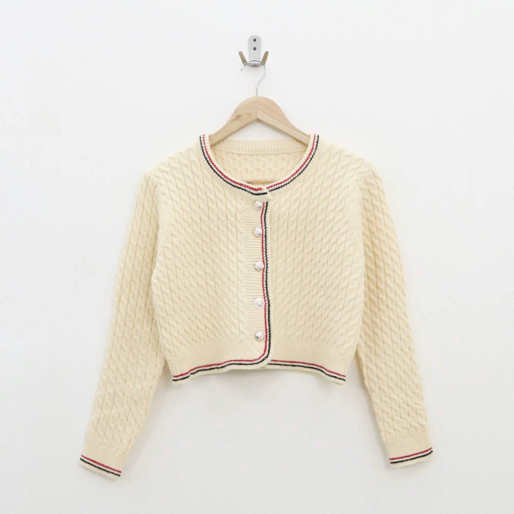 Desty knit longtop cardy -Thejanclothes