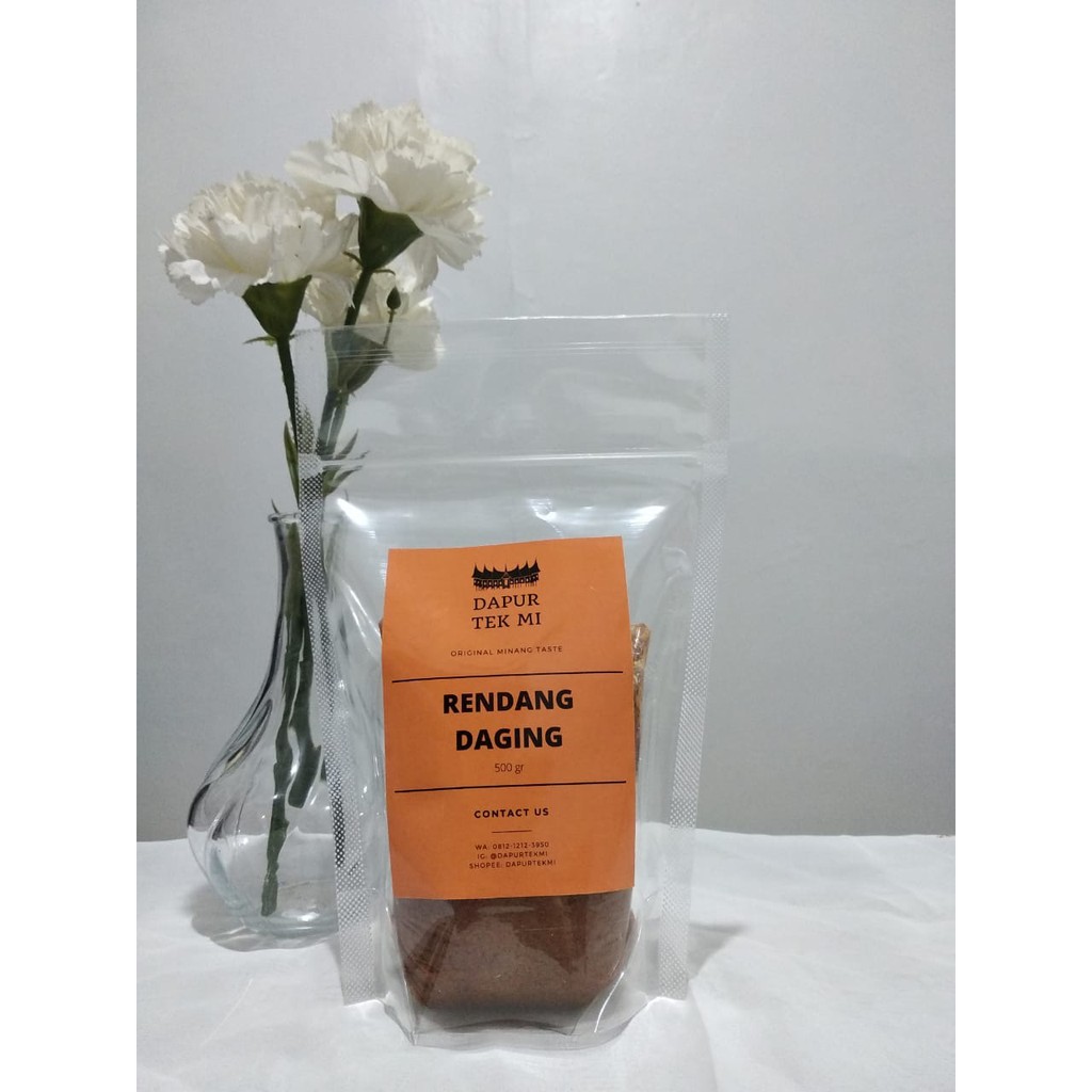 

RENDANG DAGING SAPI 500 GR ASLI MINANG PADANG ENAK LEZAT by DAPURTEKMI