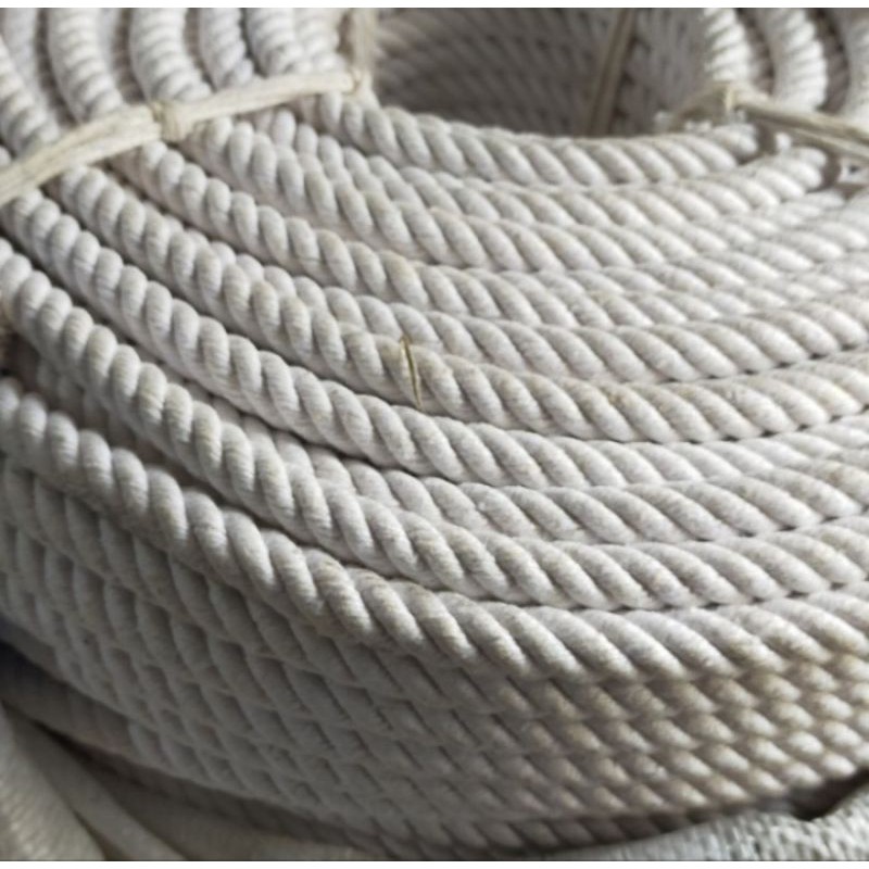 Tali Tambang Katun Putih 14mm/ Tambang Katun Putih 14mm/ Catton Rope White