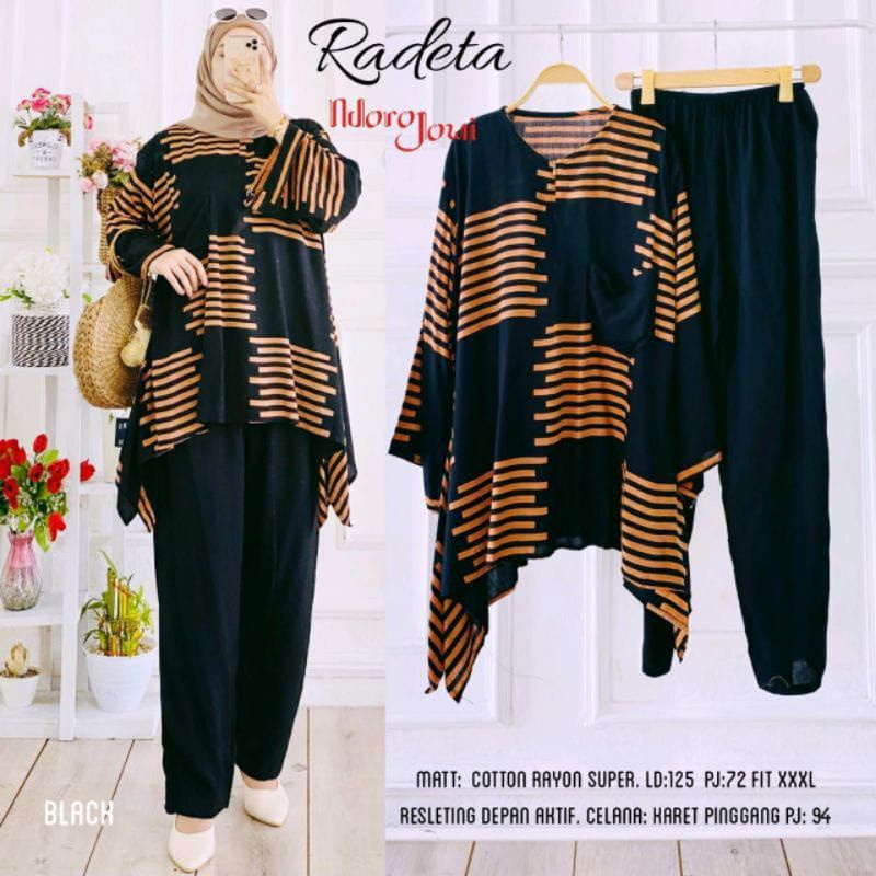 [PROMO] ONE SET SETELAN RADETA WAKA WAKA ll DASTER ARAB VIRAL ll KAIN RAYON SUPER GRADE A BUSUI