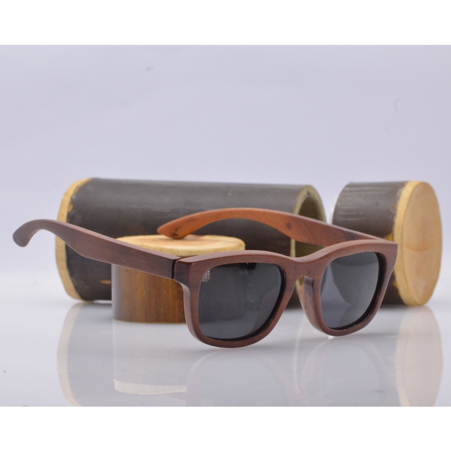 kacamata kayu kacamata fashion pria anti radiasi uv - frame sja