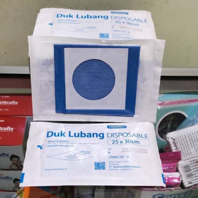 Duk bolong kertas disposable duk lubang sekali pakai steril