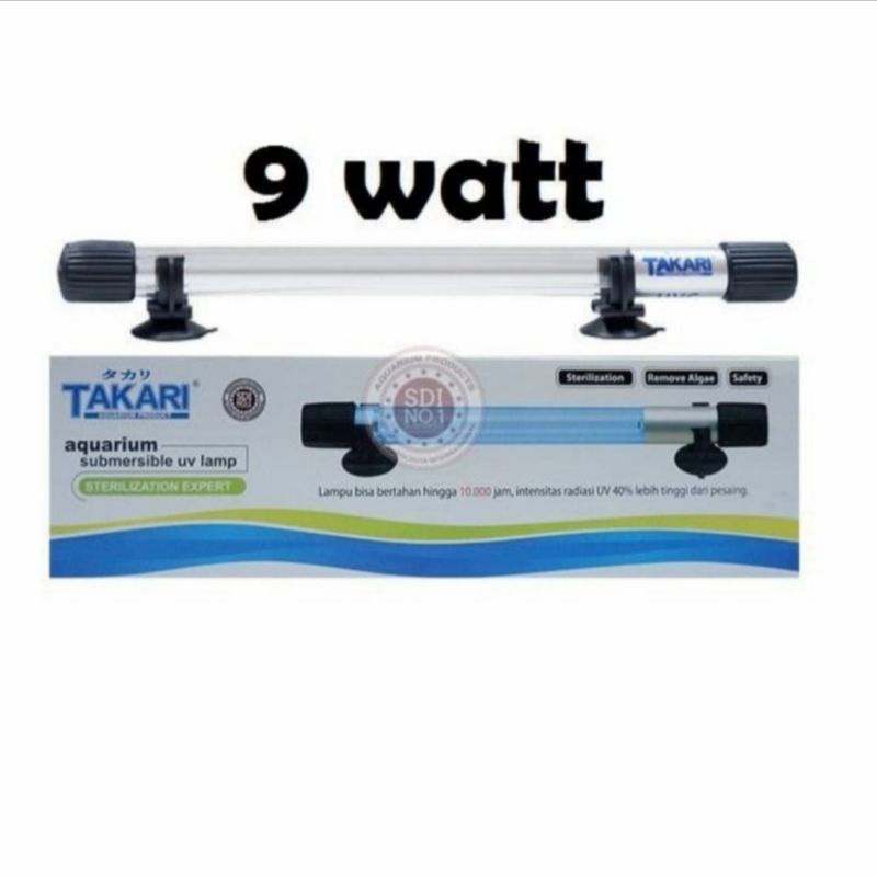 TAKARI UV 9Watt lampu uv celup aquarium