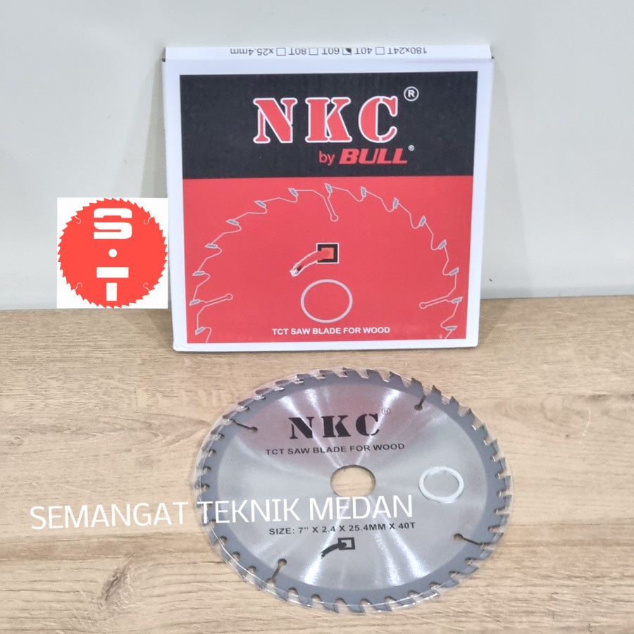 7" 7 MATA PISAU GERGAJI POTONG KAYU CIRCULAR SAW 40T 40 T 7X40T NKC