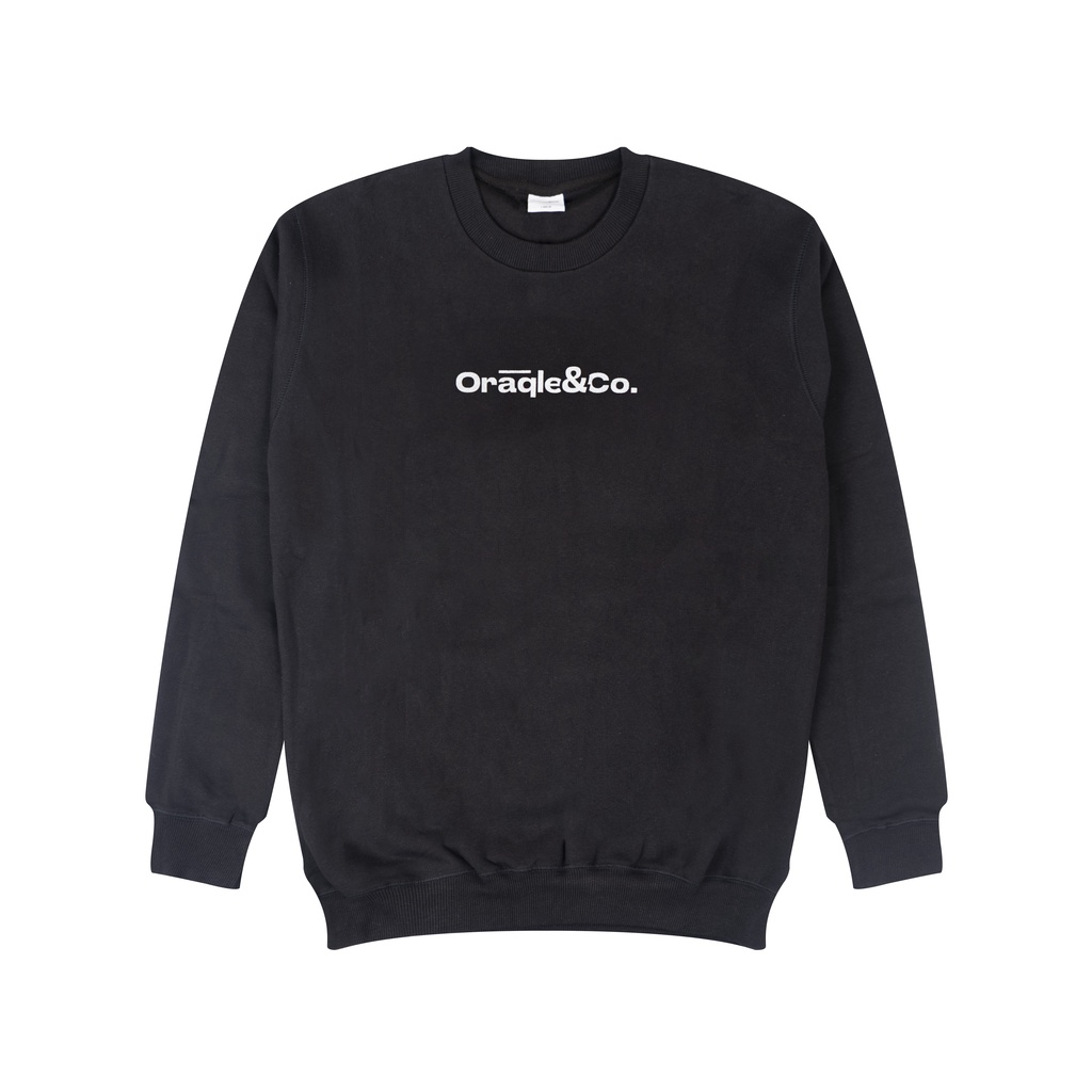 Oraqle Sweater Pullover Hoodie PLANK CREW BLACK