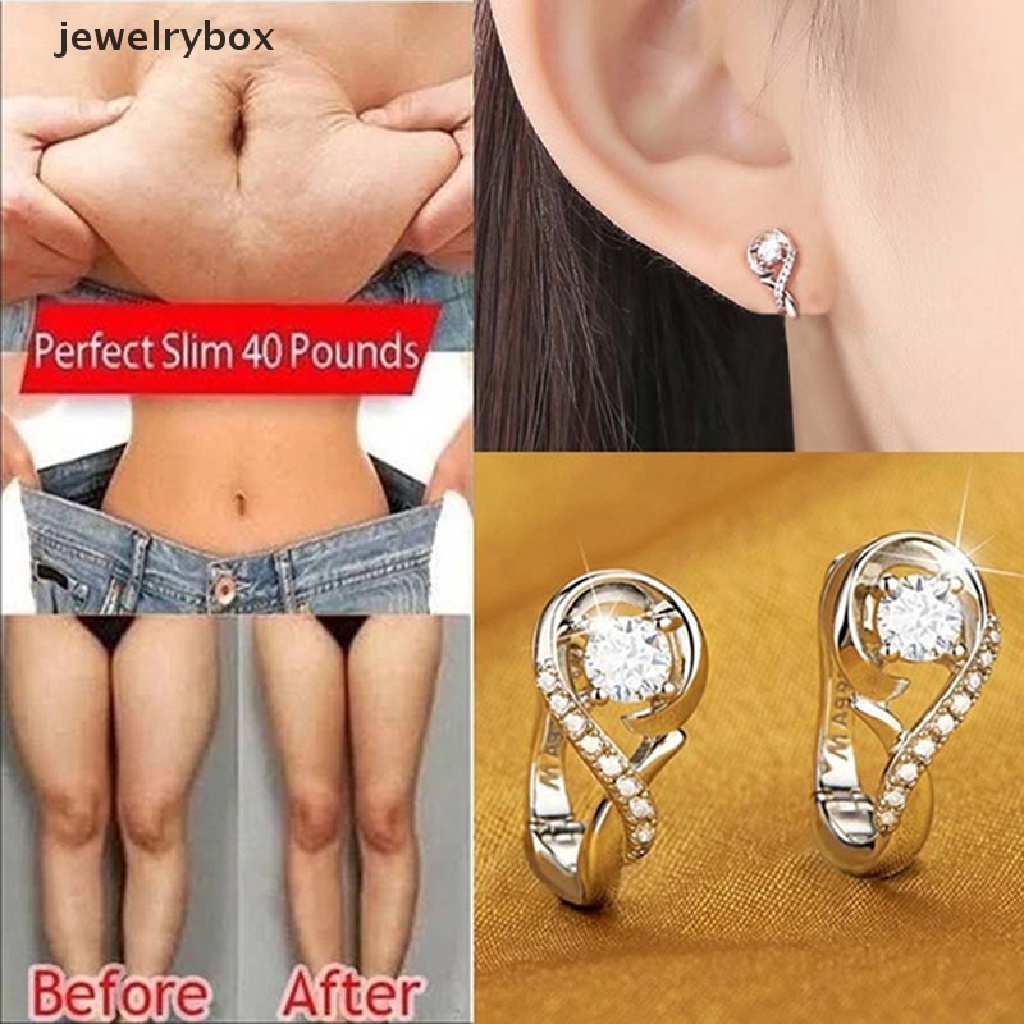 1 Pasang Anting Stud Magnetik Untuk Menurunkan Berat Badan