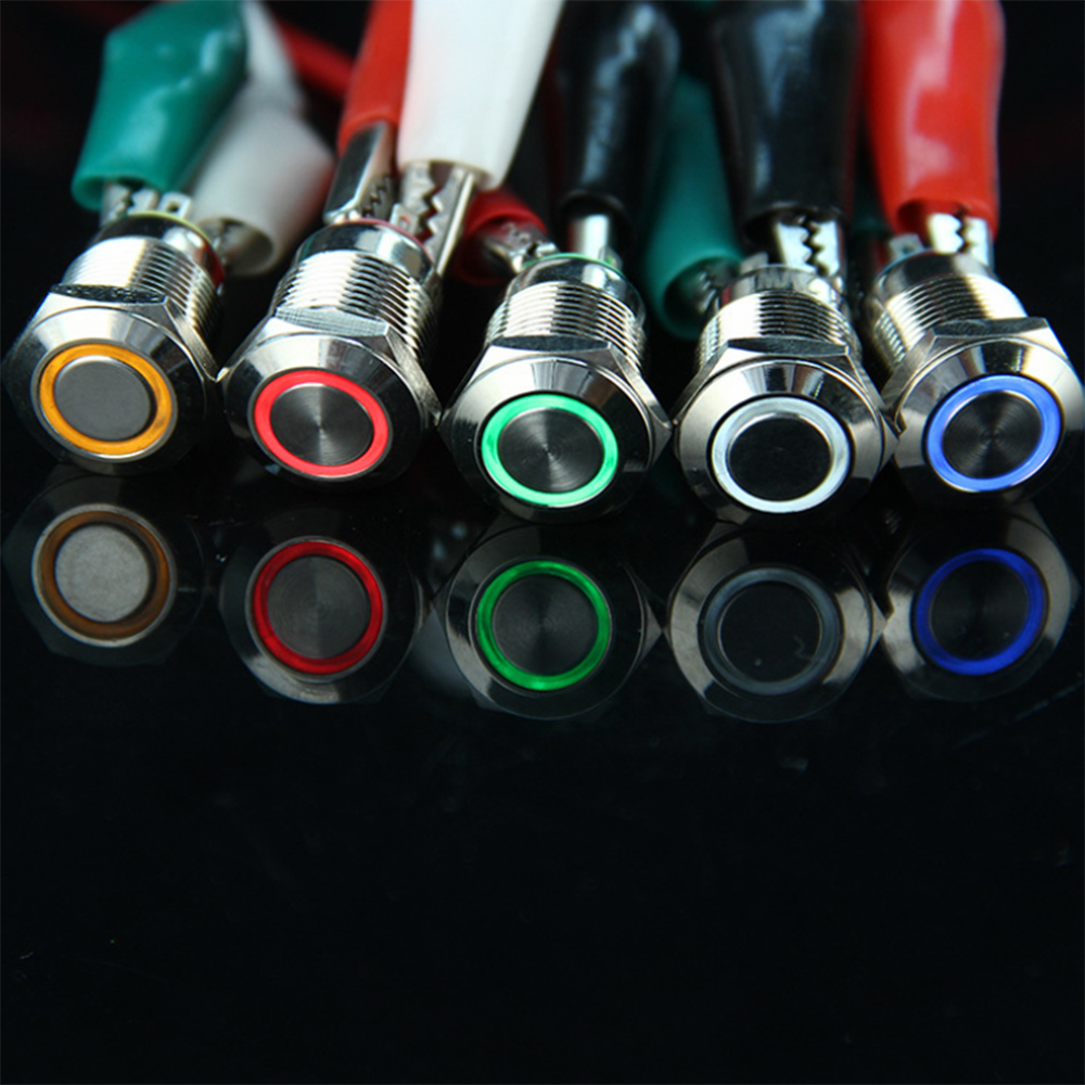 PUSH ON Suyou Saklar Tombol Tekan On / Off Led 3v 5v 9v 12v 24v 110v 220v Anti Air Warna Merah / Biru / Hijau / Kuning / Putih