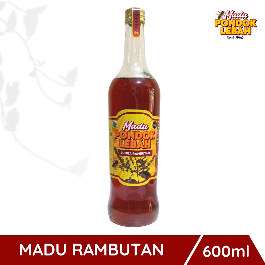 

Madu Murni Rambutan Asli 600ml Produksi Pondok Lebah