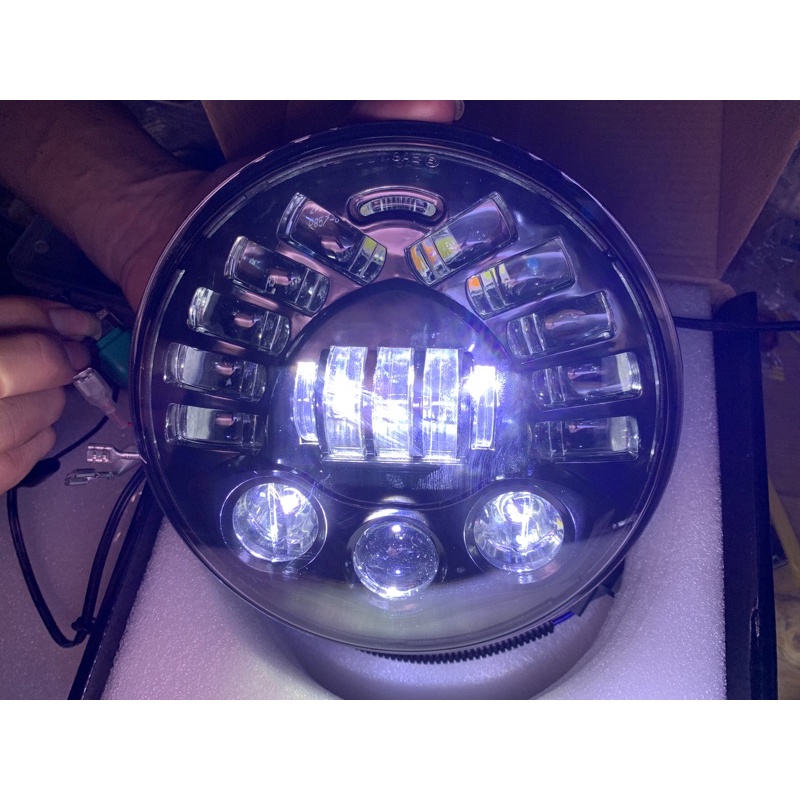 Daymaker 19 Led  7 inch import 85w standart dot sae DAYMAKER 7inc 19LED WATERPROOF UNIVERSAL NINJA GL CB VIXION BYSON RXKING VESPA DLL