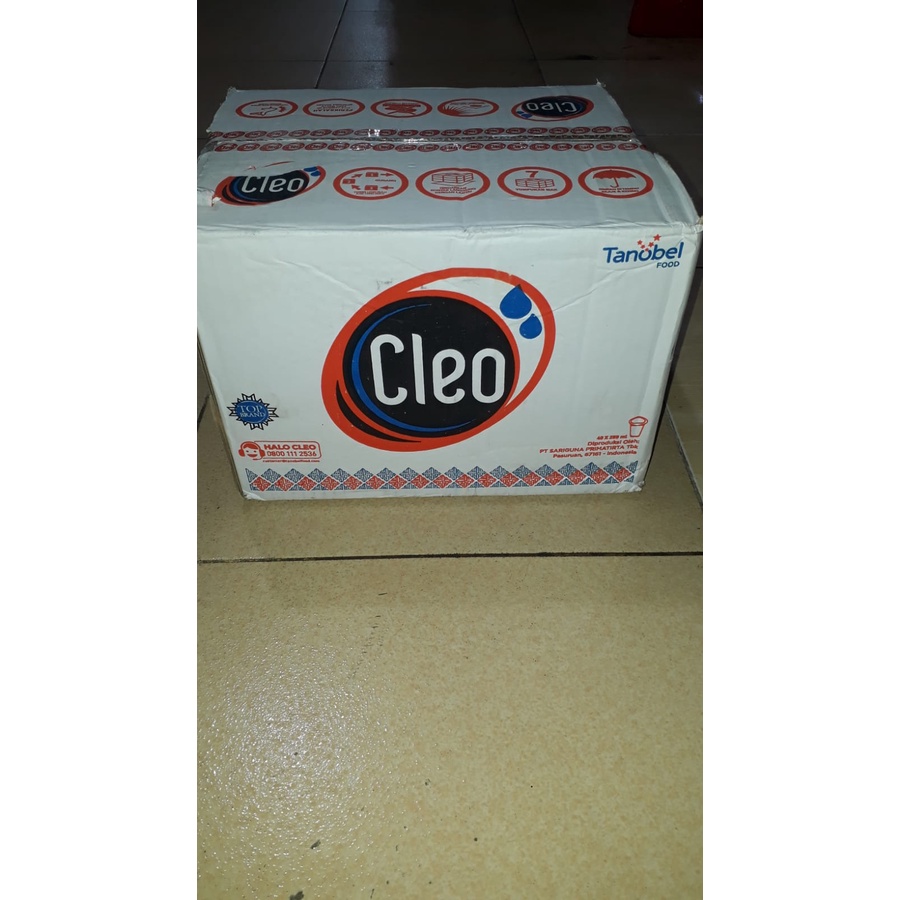 Jual Cleo Cup Air Mineral 40 X 220 Ml Shopee Indonesia 9040