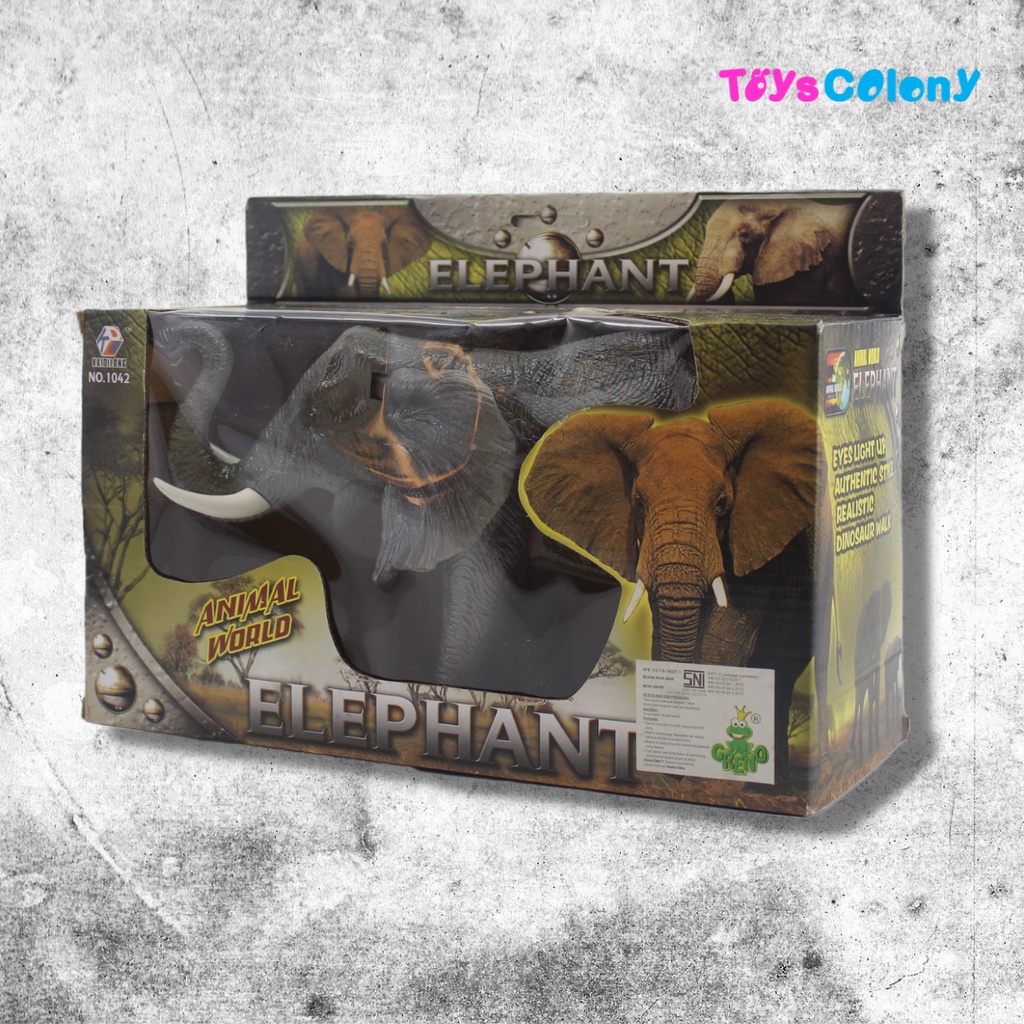 Gajah Berjalan Mainan Gajah Robot Animal World Elephant 1042