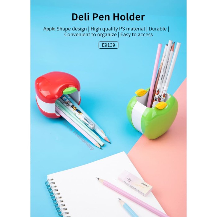 

Sale!!! Deli Pen Holder - Tempat Pulpen Tempat Pensil Fancy Lucu Apple Apel Terlaris