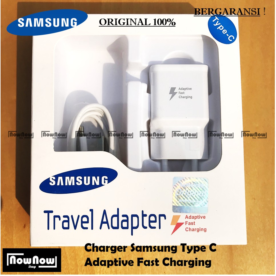 Charger Samsung Type C Original Adaptive Fast Charging Galaxy S8 S8 Plus S9 Note 7 8 9 C5 C7 C9 Pro