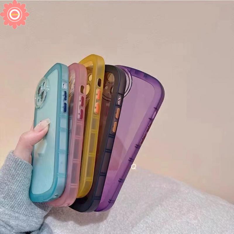 Soft Case Pelindung Lensa Bulat Warna Permen Bahan TPU Untuk Samsung A13 A03 A12 A33 A53 A20s A52 A52s A03s A22 A51 A50 A32 A31 M12 M22 M11 M22